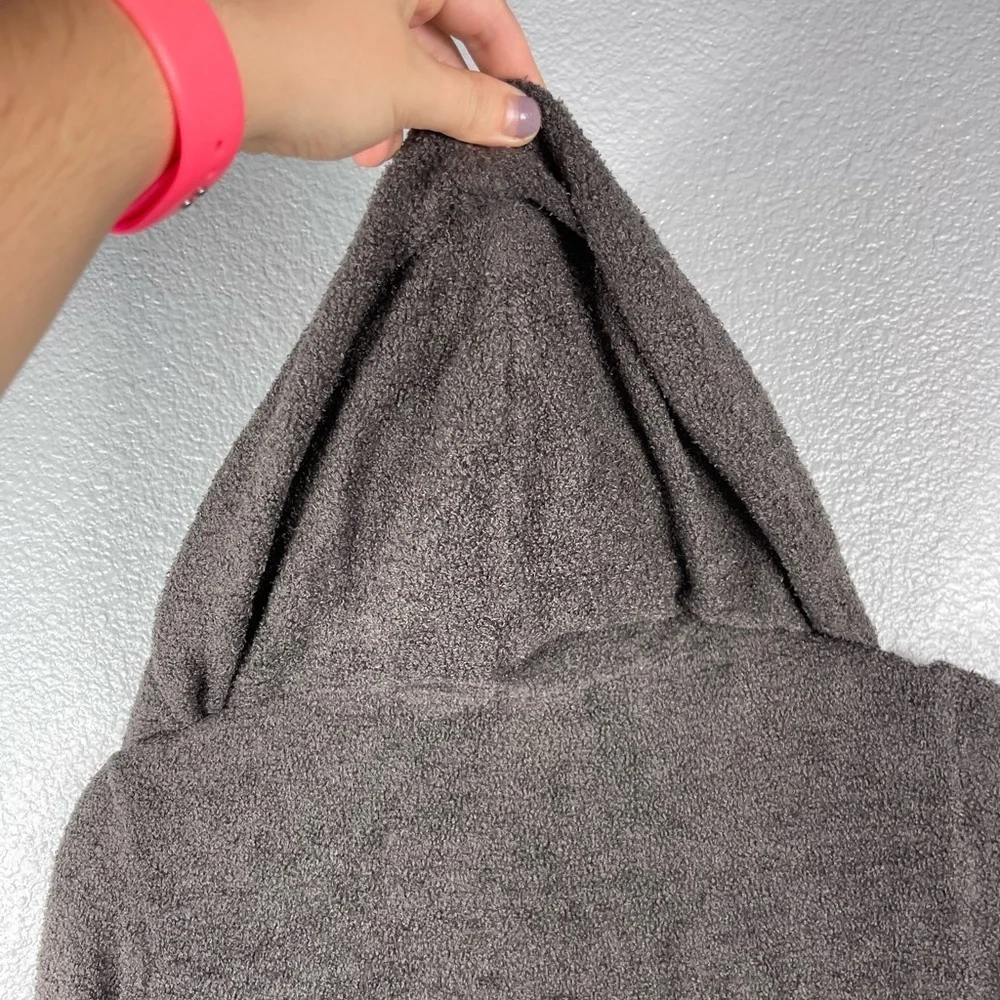 Barefoot Dreams CozyChic Lite Wrap Cardigan Womens XS/S Brown 480 Hooded Sweater - Picture 8 of 9